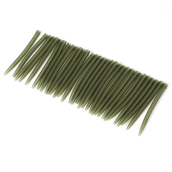 30 STK Anti-Tangle TRP Gummihylstre til Karpefiskeri 51MM Mørkegrøn