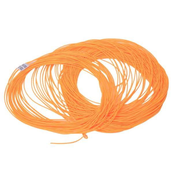 Nylon flueline med svejset løkke, fisketilbehør, orange, 30m