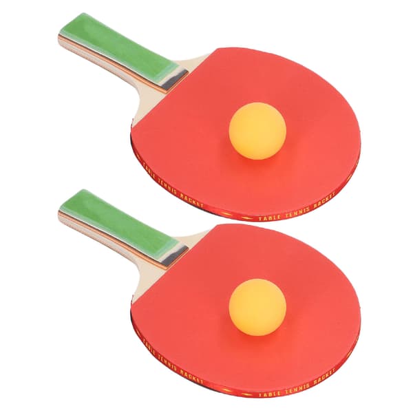 2-delt bordtennisbat sæt med bolde og opbevaringstaske