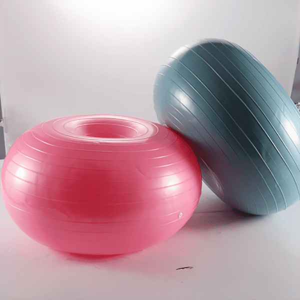 Yogamunkboll för coreträning, balans och pilates med uppblåsningspump
