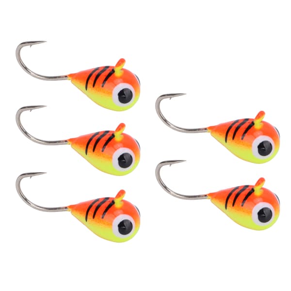 5 st isfiskekrokar i kolstål, vinterfiskebete, bärbar, 5 mm