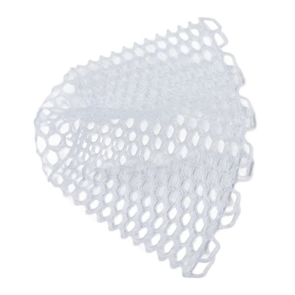 Clear Blur Håv for fluefiske, erstatning, sammenleggbar, 21 cm dyp, hvit