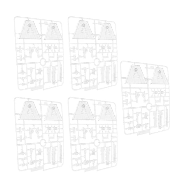 Set med 5 transparenta actionfigurställ för SD BB RG HG 1/144 skalmodeller
