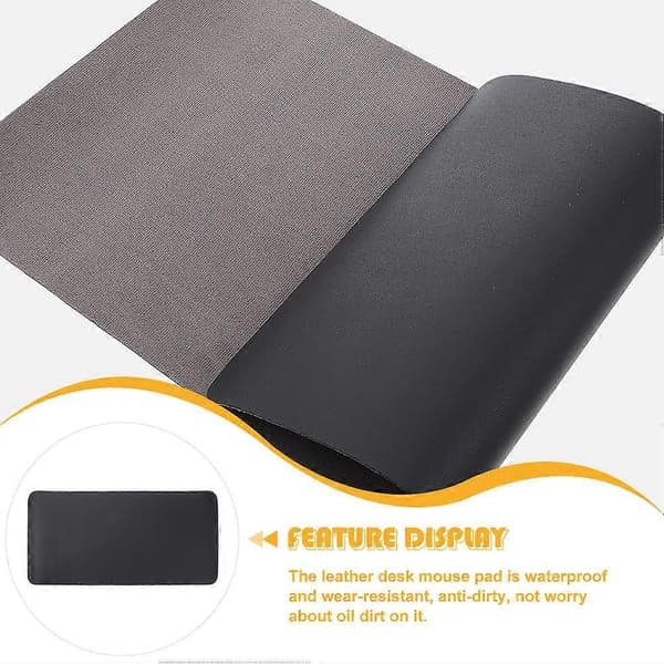 Sort skrivebordsmusemåtte til beskyttelse Stor gamingmusemåtte