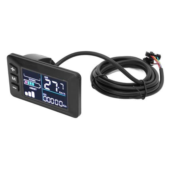 Farverigt LCD-display til elcykel, 6-bens kontrolpanel, varmebestandigt