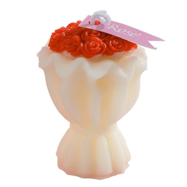 Håndlavet Kreativ Buket Duftlys Valentinsdag Bryllup og Fest Dekorative Genstande Aromaterapi Lys Gaver