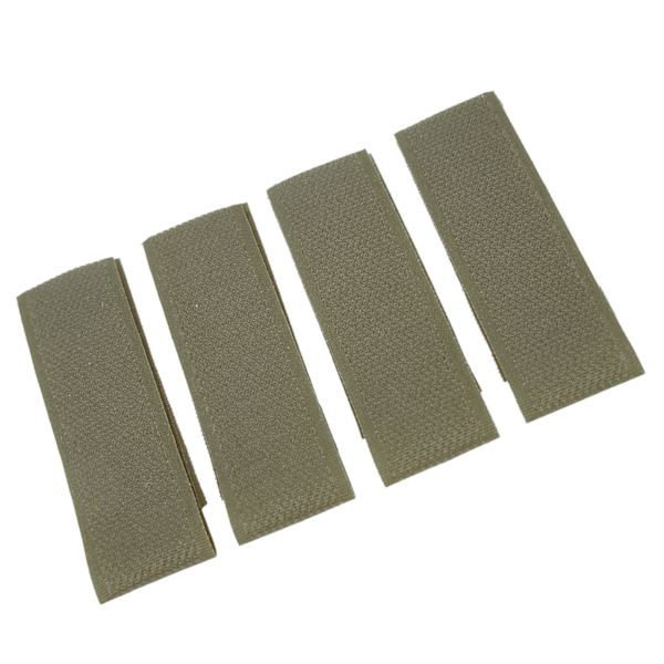 4 stk. nylon velcro-patch Molle-tilbehør til jagttræningsvest OD grøn