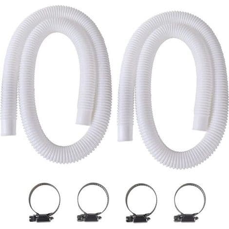 32 mm poolslang, 2-pack slang för pooler ovan jord, 150 cm/59 tum ersättningspoolslang