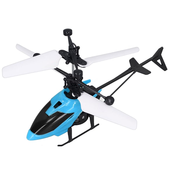 Mini RC Helikopter med Induktionsbelysning, Fallsäker, Stabil Rotationshastighet, Blå