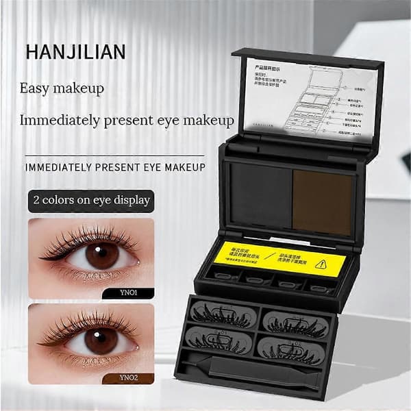 Stempel til nederste øjenvipper, fjernelse af modermærker og eyeliner 3-i-1 bærbart øjenmakeup-sæt