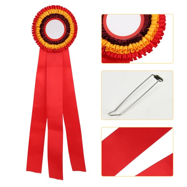 Sløyfemerke, Førsteplassmedalje, Utsøkt Vinnertrofé, Blå, Rød
