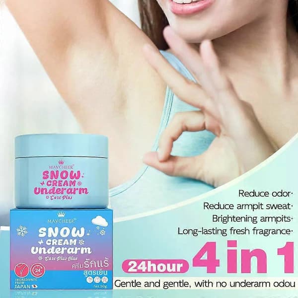 Uppfriskande kräm för armhålorna, talgkontroll och långvarig (24h) antiperspirant,
