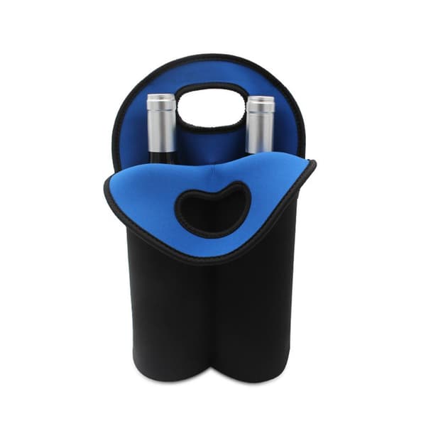 Isolert vinpose for 750 ml flasker, rommer 2 flasker, perfekt for reise, piknik og camping.