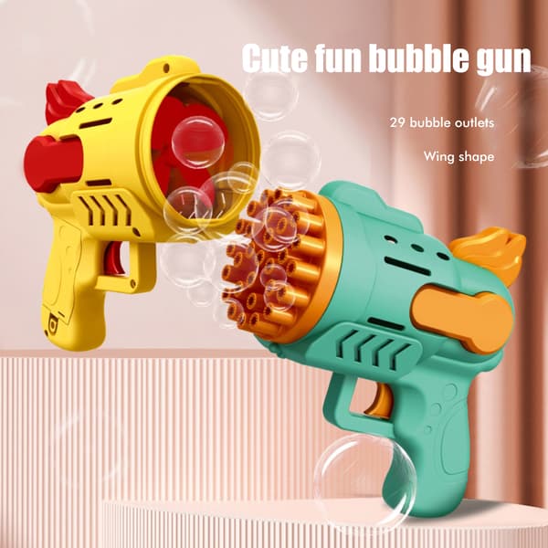 29-håls bubbelmaskin för barn, elektrisk bubbelpistol, bubbelleksak, utomhuspresent