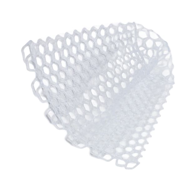 Håv for fluefiske, erstatningsgummi, sammenleggbar, 21 cm, hvit