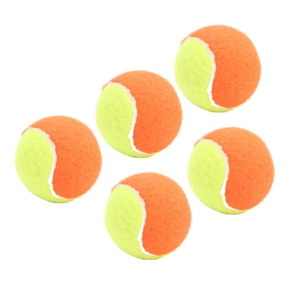 5 STK Elastiske Gummi Tennisbolde 6 cm Squashbold til Træning, Underholdning, Stresslindring, Orange