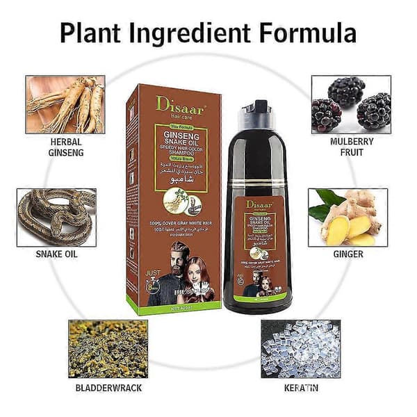 Disaar brun shampoo, nærende og fugtgivende, shampoo til bleget hår
