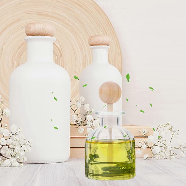 lasiset aromaterapiapullot, aromaterapiapurkit, tyhjät pullot, uudelleentäytettävät.