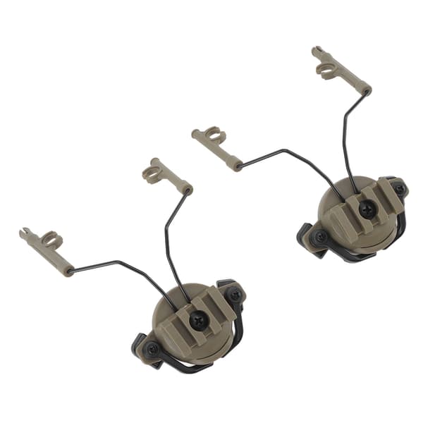 Hodetelefonfeste for hjelmadapterrail 19-21mm Roterende Slitesterkt Materiale 2 stk