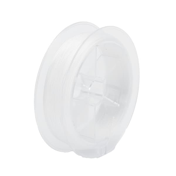Vaxfri flugfiskelina 20LB 50m Slitstarkt polyestermaterial Vit