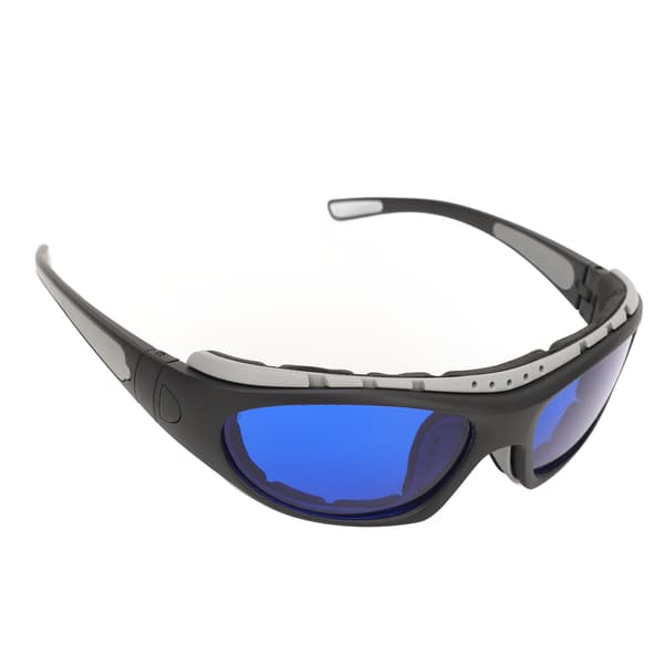 Golfbollssökningsglasögon PC Bred Syn Anti-Slip Skydd med Blå Linser och Grå Ram