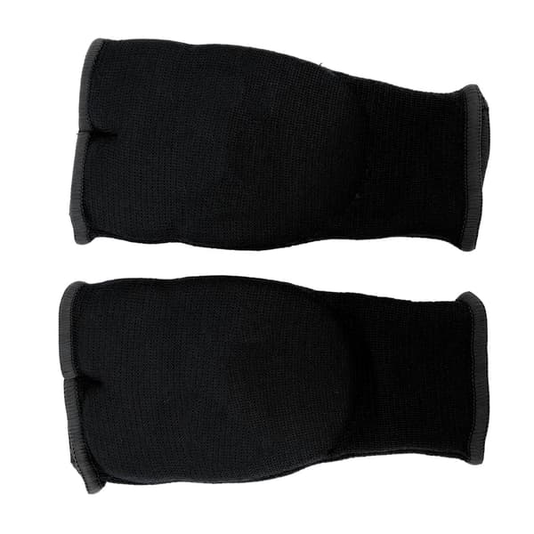 Håndbind til boksning, halvfinger, skridsikker med gel, nylon, til mænd og kvinder, sort, medium