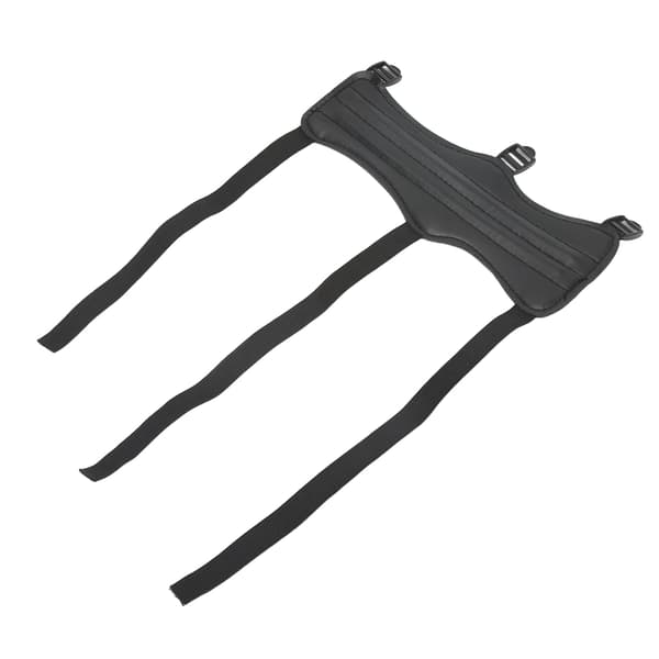 Universal svart PU-läder armskydd för utomhusskytte