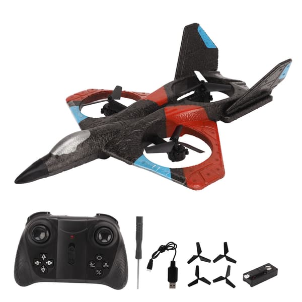 Fjernstyrt dronefly med 4K-kamera, lys, flyfotografering, gave til barn, rød