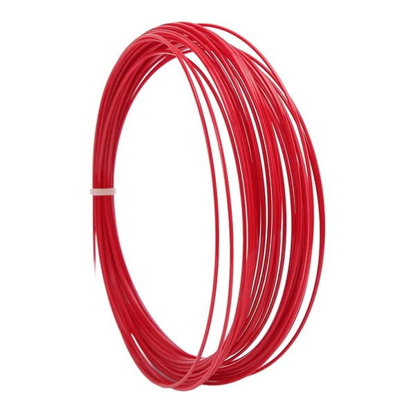 Professionel sekskantet tennisline 12m/39.4ft holdbar polyesterfiber rød