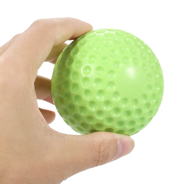 6-pack PU-basebollar med 9-tums Dimplas-bollar och väska för träningsmaskin