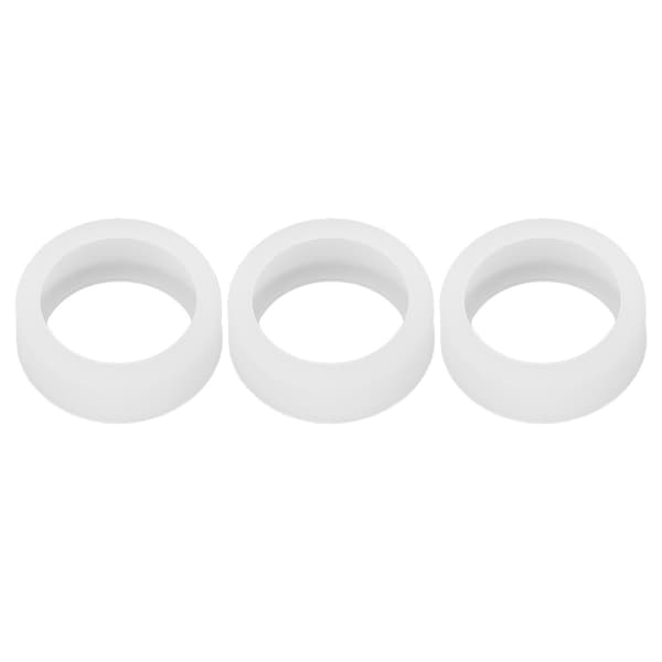 3 STK Silikone Ring Cover til Smart Ring, Ridsefast, Hudvenlig, Hvid, Størrelser 11, 12, 13