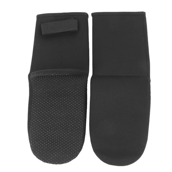 1 par 3 mm neopren termiske dykkerstrømper, skridsikre, holdbare, med velcro, sorte