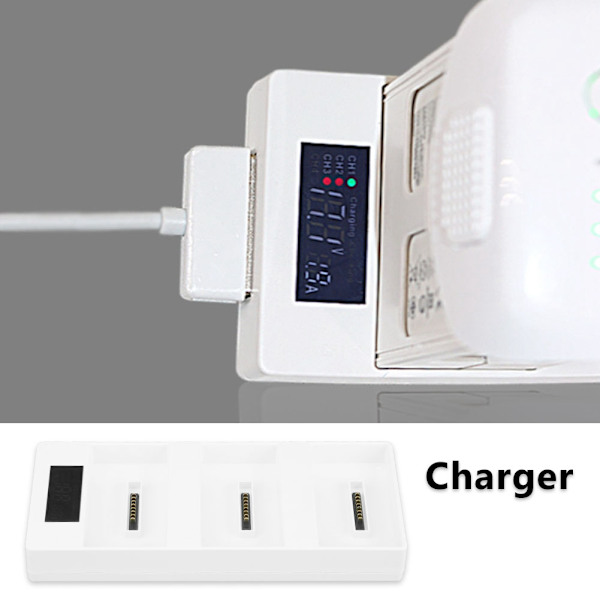Intelligent Digital Multi-opladningshub til DJI Phantom 4 Dronebatterier RC-tilbehør