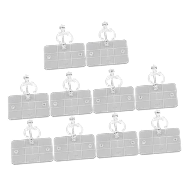 10 st actionfigurställ för 6-tumsfigurer, hög stabilitet, transparent bas, modellvisning.