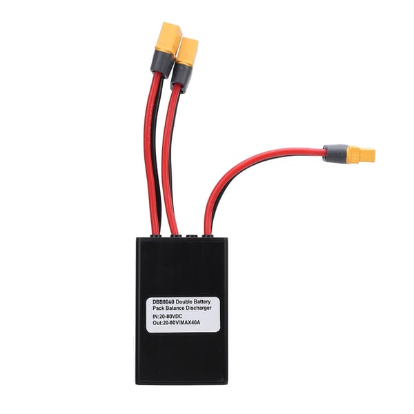 Dobbelt batteri afladningskonverter parallelt modul interface adapter XT60 20-80V til 250-3000W motor