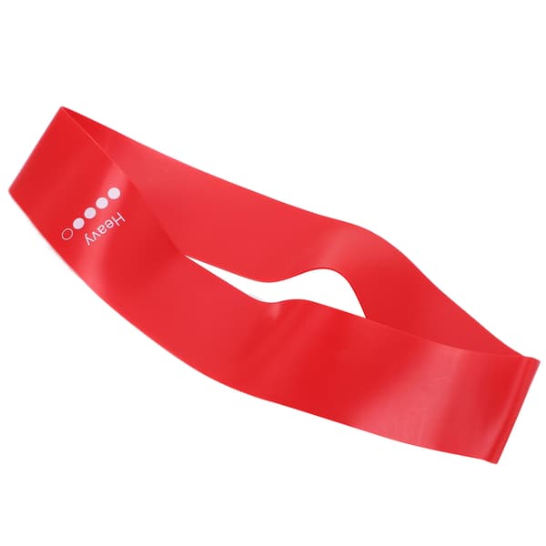 Holdbart, miljøvenligt elastisk latex-modstandsbånd til yoga, Pilates og fysioterapi (rød)