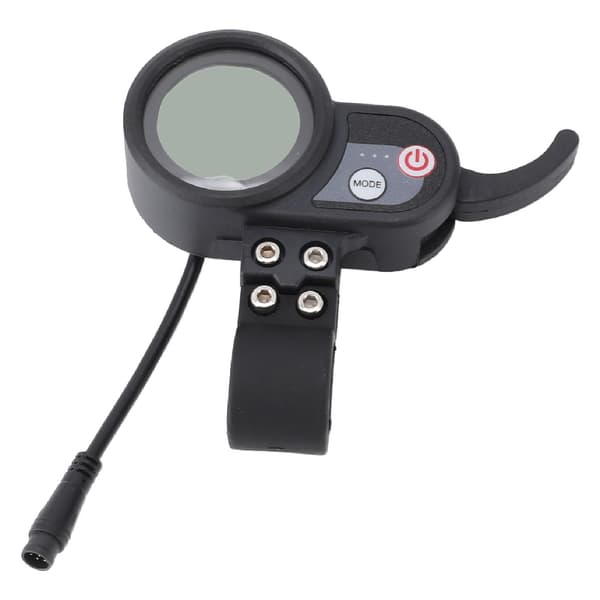 LCD-displaypanel til 36-60V elektrisk scooter ABS blå skærm med vandtæt 6-bens stik til 10-tommer scootere