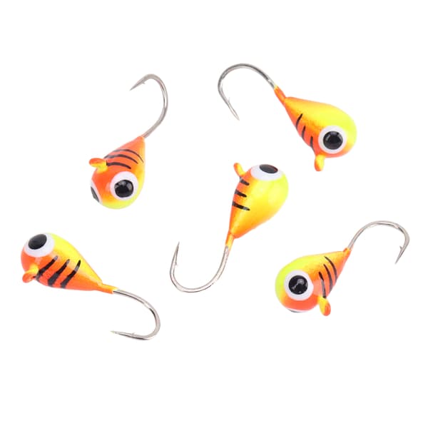 5 stk. isfiskekroge af kulstofstål, vinterfiskemadsæt, bærbar, 5 mm