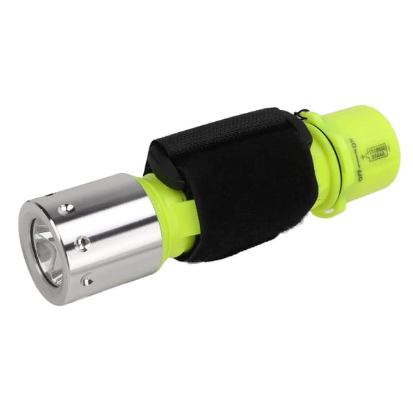LED dykkerlommelykt IPX8 2000LM Lett aluminium bærbar undervanns 20m