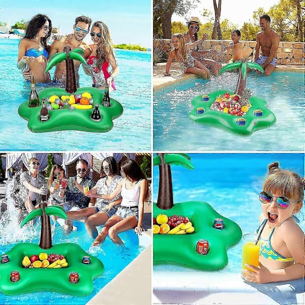 Oppustelig pool kopholder - 95 x 55 x 55 cm - kokospalme
