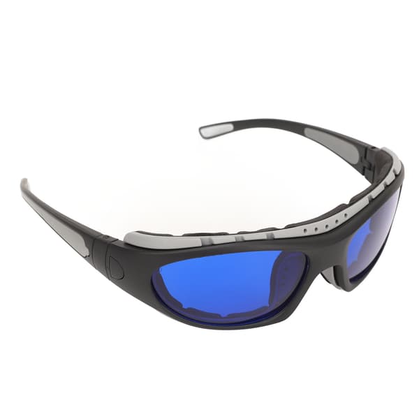 Golfbollssökningsglasögon PC Bred Syn Anti-Slip Skydd med Blå Linser och Grå Ram