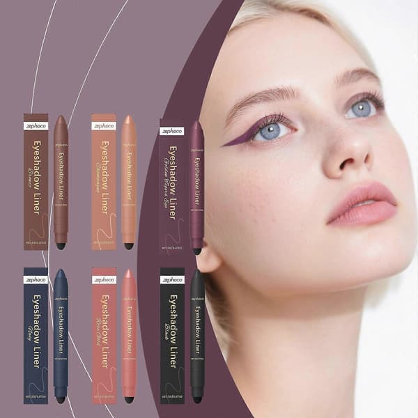 Shadow Liner 2 i 1 Eyeliner Ögonskugga - 2-i-1 Ögonmakeup Eyeliner + Ögonskugga Kladdfri & Vattenresistent