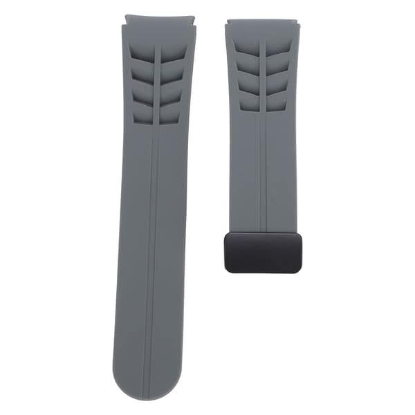 44mm silikonrem med magnetisk spenne for Galaxy Watch 7 6 5 4 Space Gray
