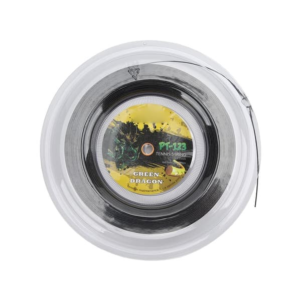 Tennisstreng 200m Polyester 1.25mm Stiv til Daglig Træning Ketchere Sort
