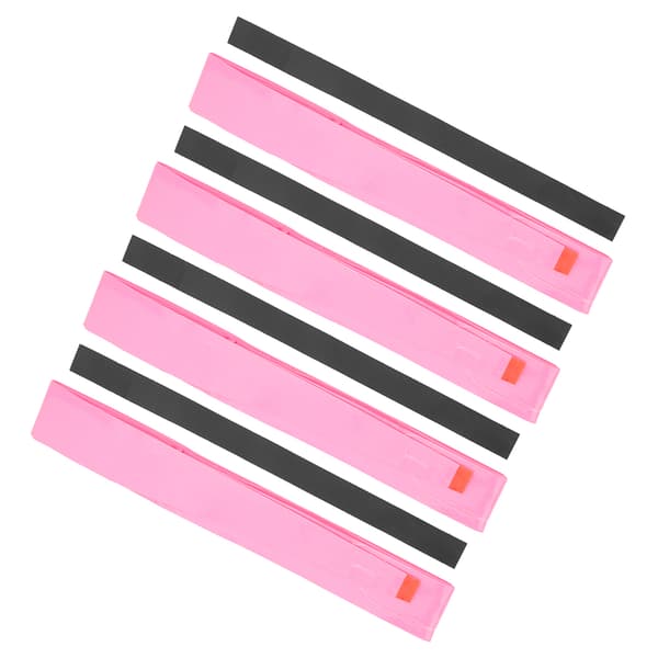 4-delad PU-racketgrepptejp, svettabsorberande, halkfri, hög vidhäftning, rosa