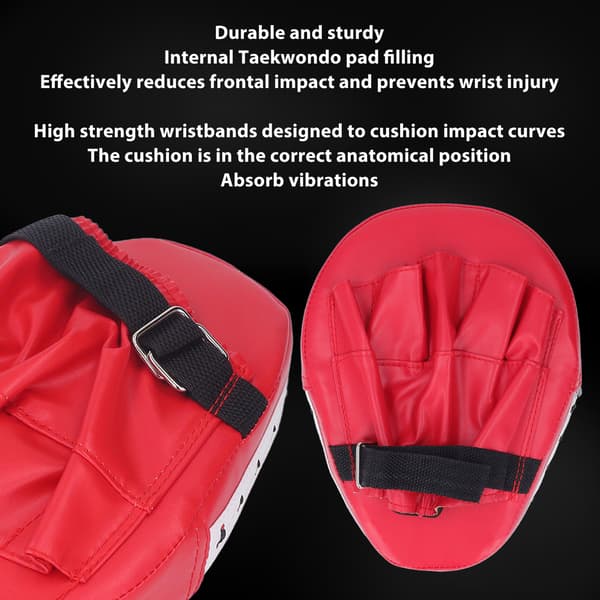 Mitts Target Boxhandskar, 45 mm handled, hög densitet, lättvikt, för boxning, taekwondo, karate, MMA