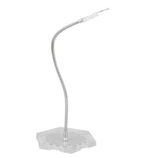 Stabil ABS rustfrit stål actionfigur base til 6-tommer gennemsigtige figurer - Displaystander