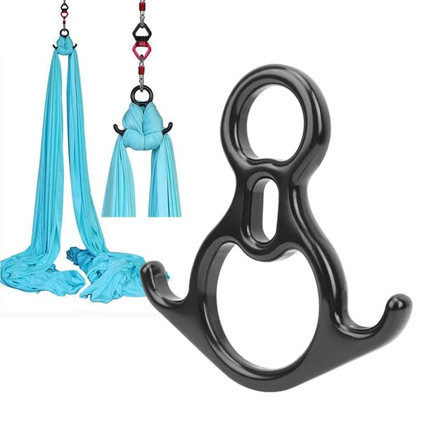 Yoga Ring 8 Loop Fixed Descender Aerial Yoga Udstyr Materiale: Magnesium Aluminium Legering