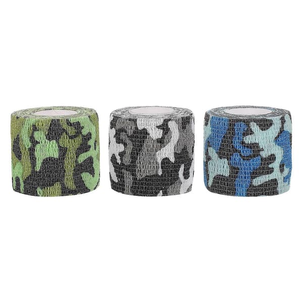 3-pack elastiska sportbandage, jaktkamouflagebandage, non-woven bandage