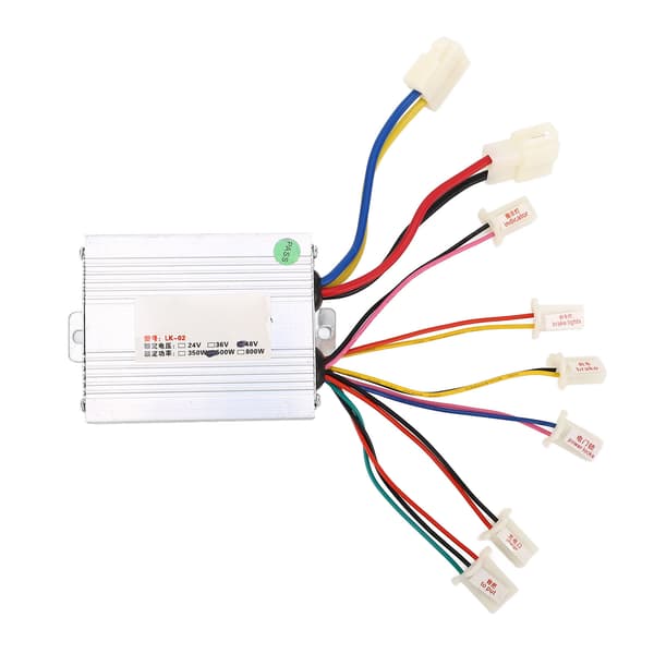Hastighedsregulator til 48V 500W elektrisk cykelbørstemotor, sølv aluminiumslegering